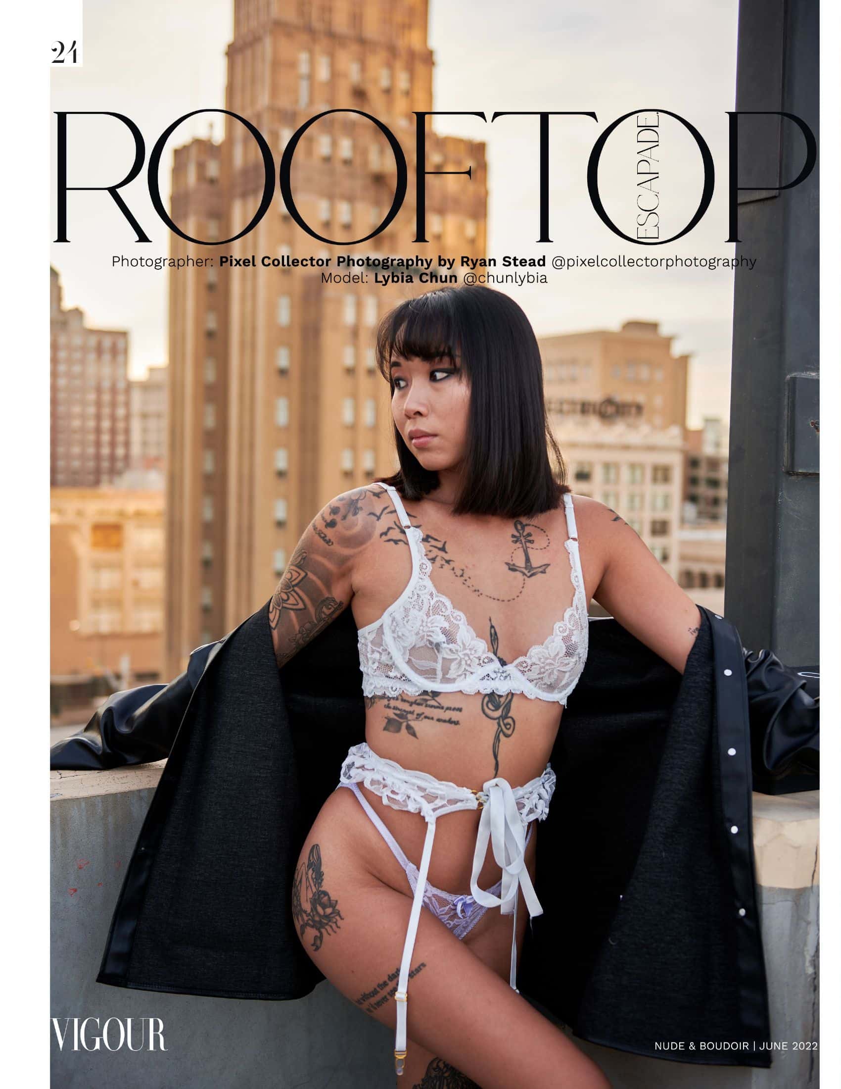 Tear sheet from Vigour Magazine Nude and Boudoir Edition