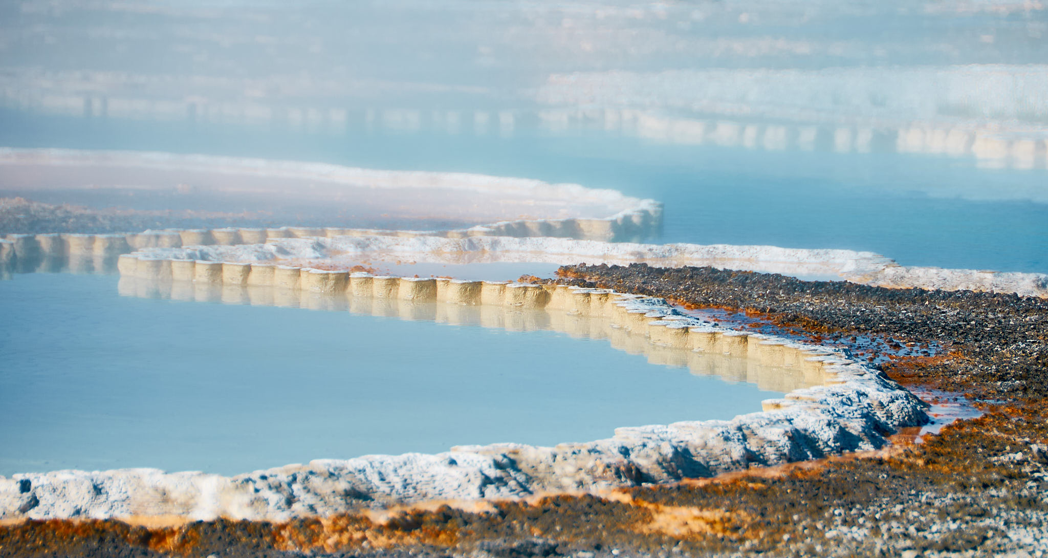 Fine art landscape of a geyser at Yellowstone National Park