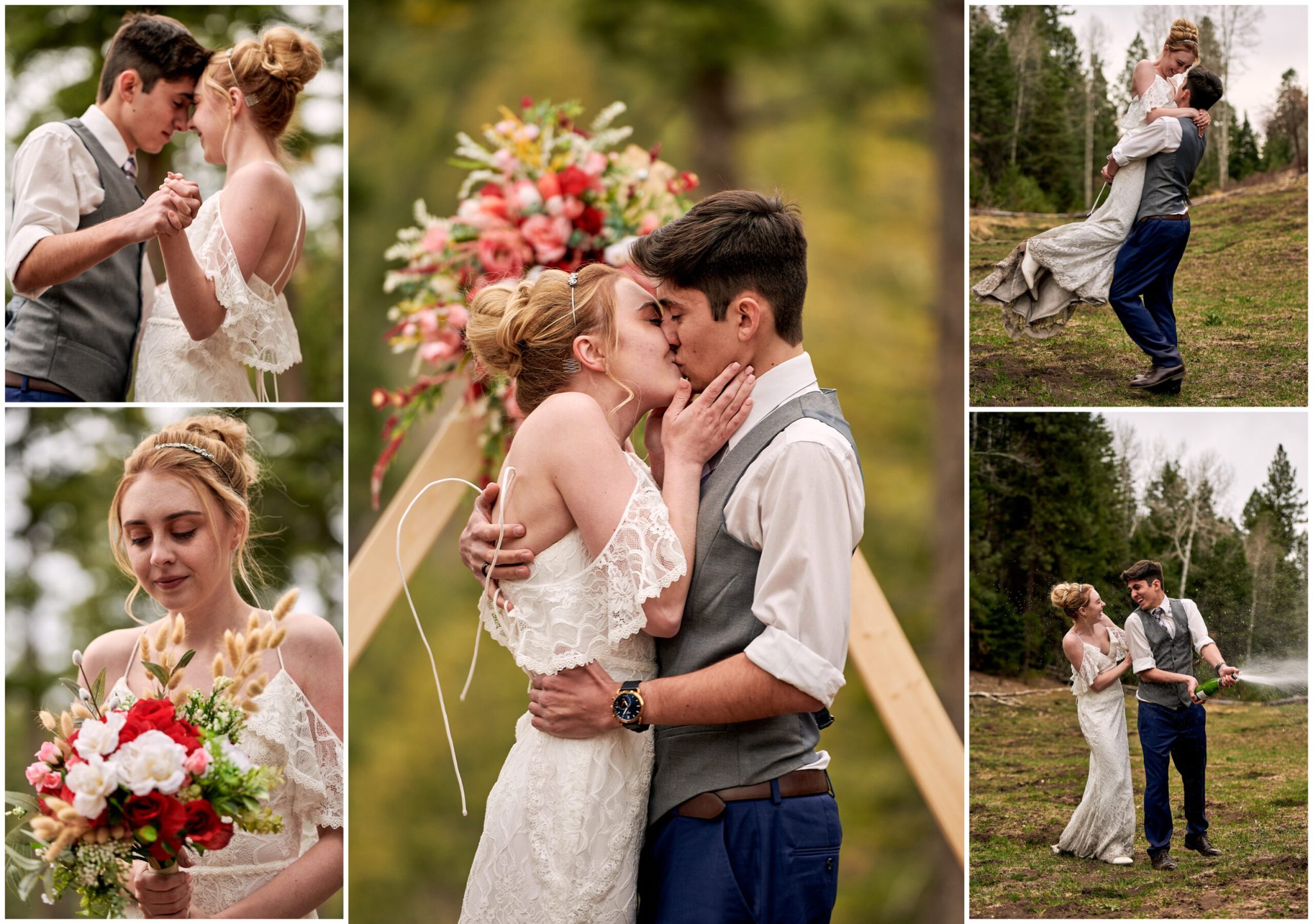 April Elopement Wedding